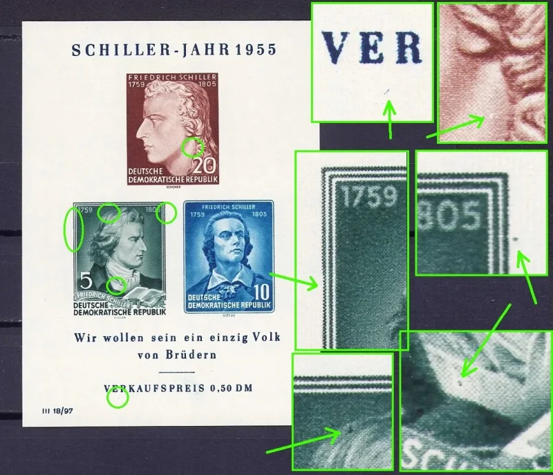 Bildfehler DDR Block 12 TA (464-466 B)